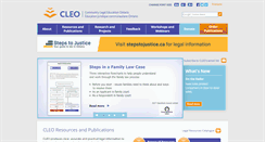 Desktop Screenshot of cleo.on.ca